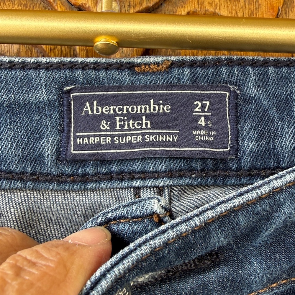 abercrombie harper super skinny jeans 27 4s - Picture 3 of 6